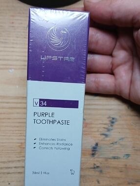 Purple Toothpaste V34 - Whitening & Radiance